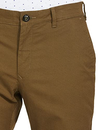Image of Colorplus Men's Cotton Blend Print Pattern Nuvo Fit Flat Front Casual Trouser