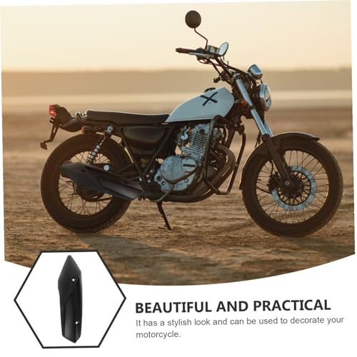 Protector térmico para escape de motocicleta SECFOU accesorio negro de protección calor y ABS 7