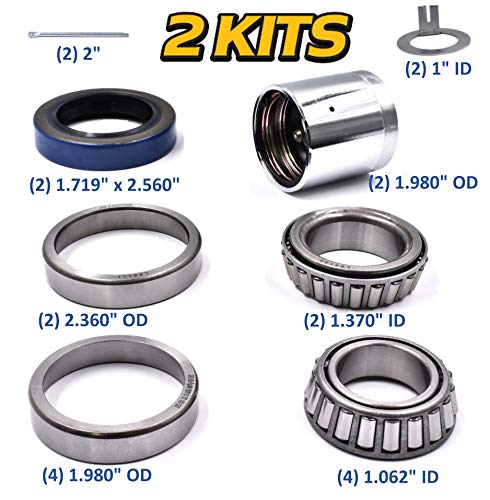 Hd Switch 2) 3500# Trailer Axle Bearing Kit L44649/11 L68149/10 thumb #5