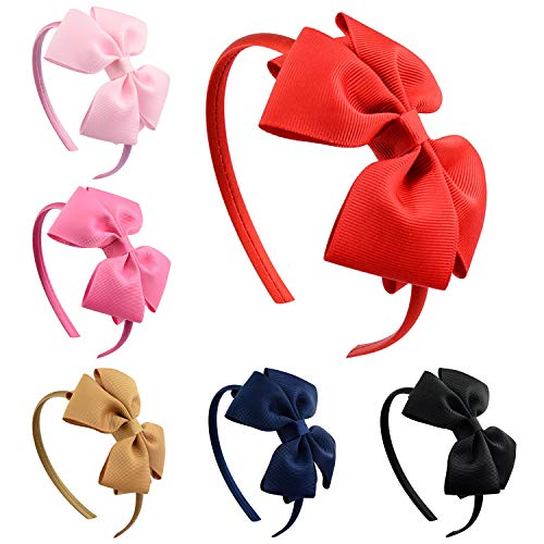 Fasce per capelli con fiocco per bambini, fascia per capelli, occhiali da sole, set, copricapo con fiocco, fascia in nylon elastico, occhiali da sole da spiaggia, per bambine, neonati, bambini
