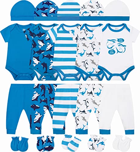 Image of ABeCue Baby Boy Layette Essentials Set Newborn Girl Clothes Pack Infant Gift Sets 20-Piece