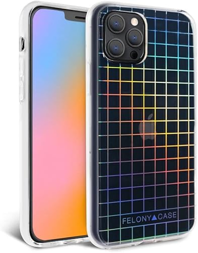 Miniatura 7 de FELONY CASE - Funda para iPhone 12 y iPhone 12 Pro - Elegante funda de teléfono de mármol pulido negro - Resistente a arañazos, compatible con carga