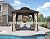 PURPLE LEAF 10’ X 10’ Outdoor Hardtop Gazebo Metal Frame Galvanized Steel Double Roof with Curtains and Nettings for Patio Desk Backyard Bronze
