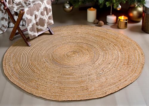 MDS Pack of 1 Handwoven Braided Jute Area Rug -