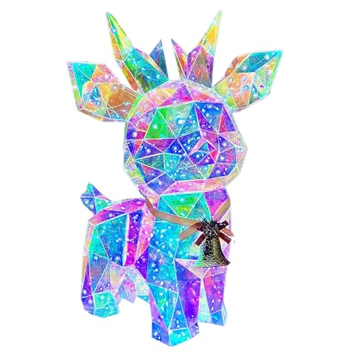 Renne prismatique irisé sans fil pour illuminer les zones sombres de Noël