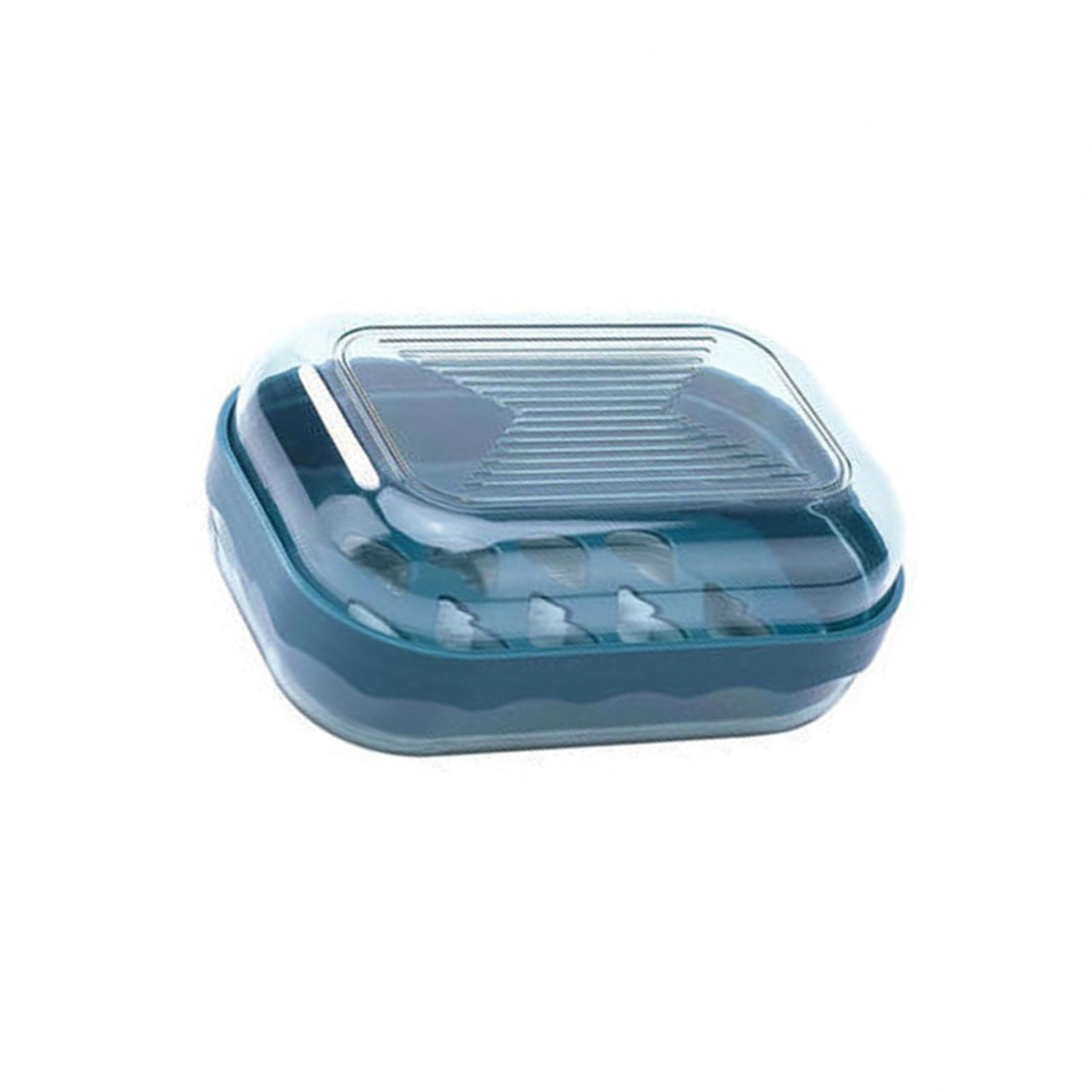 Portable Soap Tray Shower Accessories Drainage for Outdoor Trip Bathroom Travel Container with Cover Decorative Case Quick Dry for Sink Adhesive Bathroom Accessory