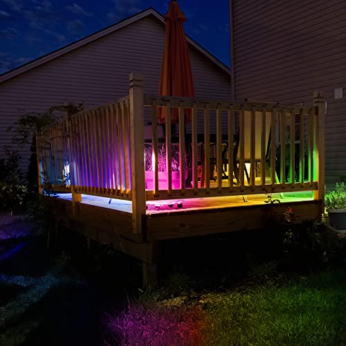 Tira de luces LED multicolor 16.4 pies impermeable con control por app miniatura 3