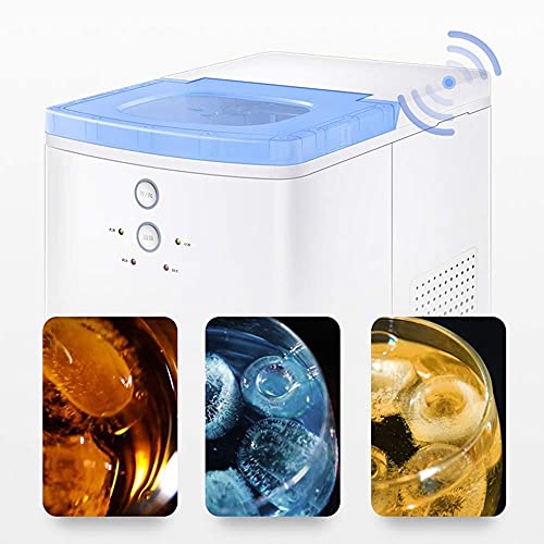 Máquina fabricadora de hielo portátil para mostrador, automática, hace hielo en 6 minutos, 44 libras/día, para fiestas, hogar, oficina y bar miniatura 4