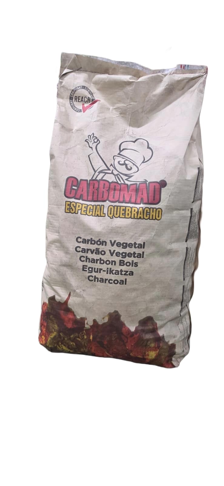 Carbón Vegetal Especial Quebracho 15 kg. Gran Poder calorifico. Gran duracion. Ideal para BBQ, Parrilla y Horno.