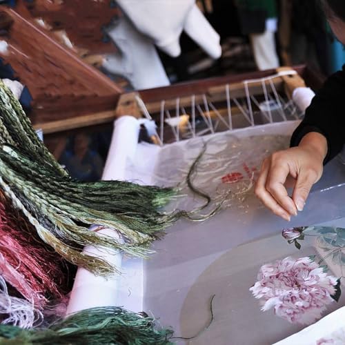 Image of 100% Mulberry Silk Embroidery Thread 100 Colors 22m Each (S100) | China Handmade Embroidery Silk Art Thread Jewelry Making Cross Stitch Floss Needlepoint DIY Gift Sewing Kits