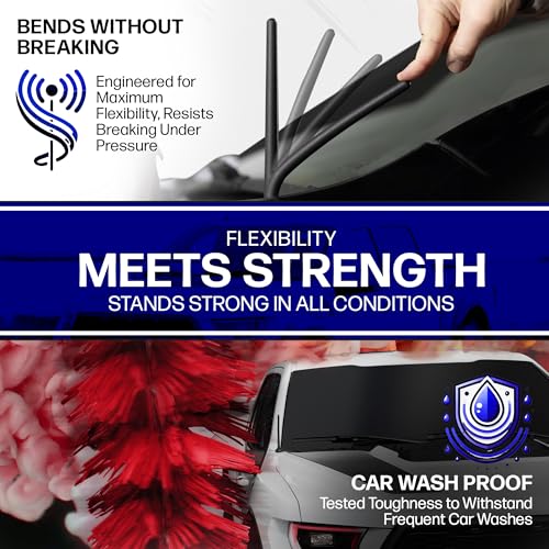AntennaMastsRus Short Rubber Antenna fits Chevrolet Silverado 1500 (2006-2026), The Original 6 3/4 Inch, Car Wash Proof, Durable EPDM Rubber, Internal Copper Coil for Enhanced Reception by AntennaMastsRus - Image 4