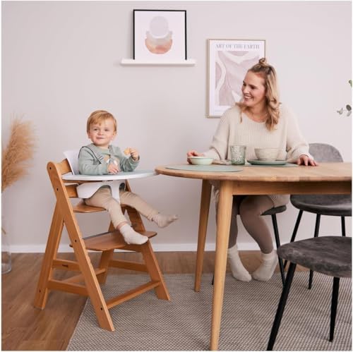 hauck Click Tray, Speckle Beige - Klick Essbrett für Alpha+ & Beta+ Hochstuhl, Werkzeuglose Montage auf Schutzbügel, Pflegeleichtes & GRS Zertifiziertes Kunststoff, für Baby & Kinder 6-36 Monaten