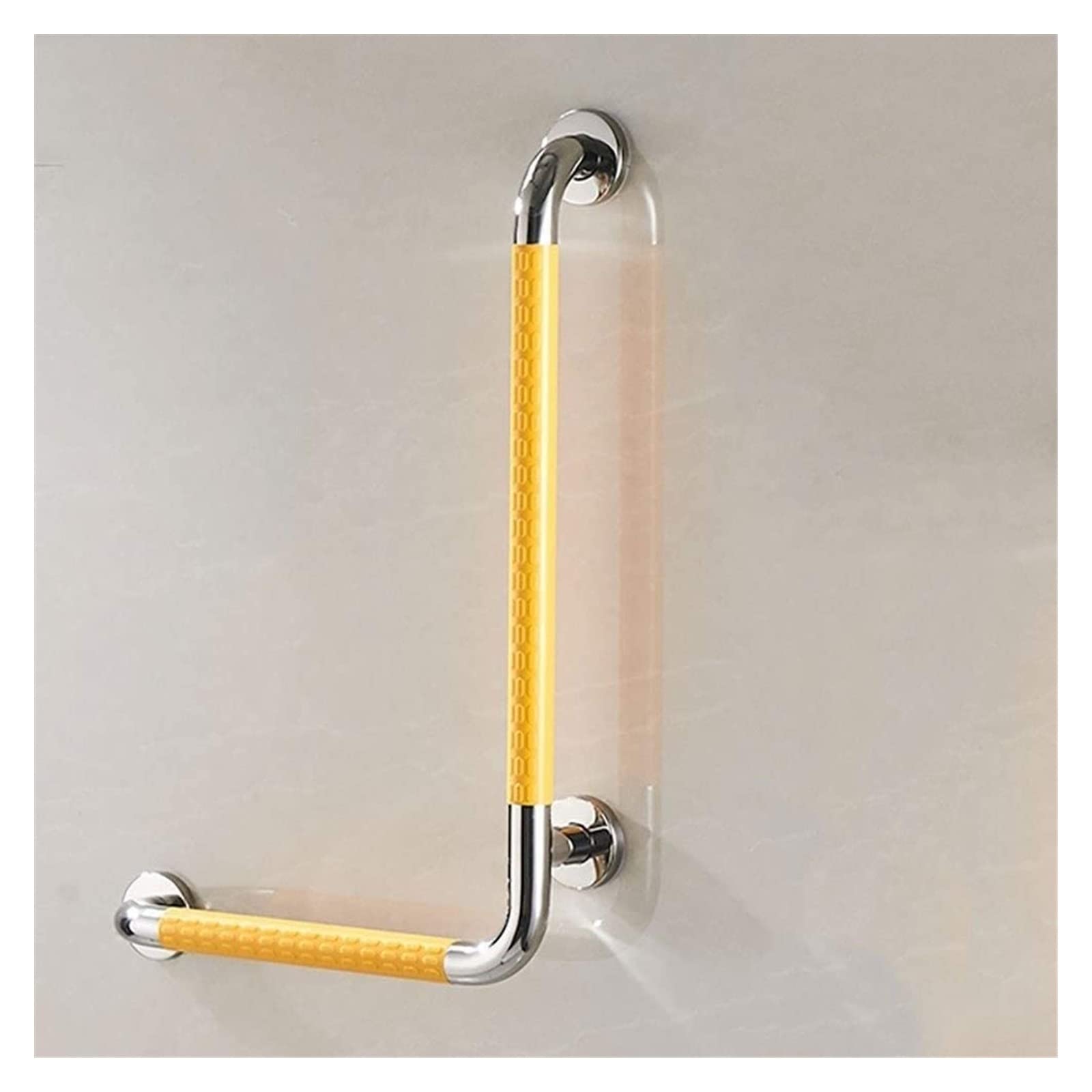 Baño para Agarraderas Pasamanos de nailon for pared, barra de seguridad de acero inoxidable en forma de L, asidero for bañera, agarre antideslizante alrededor del asa de seguridad del inodoro for pers