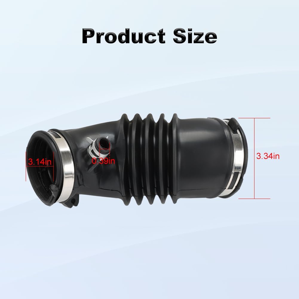 Air Intake Hose Tube Compatible with Honda Odyssey V6 3.5L 2011 2012 2013 2014 2015 2016 2017 Air Intake Tube Cleaner Hose Replacement for 17228-RV0-A00 17228RV0A00 696-159 696159 165784S100