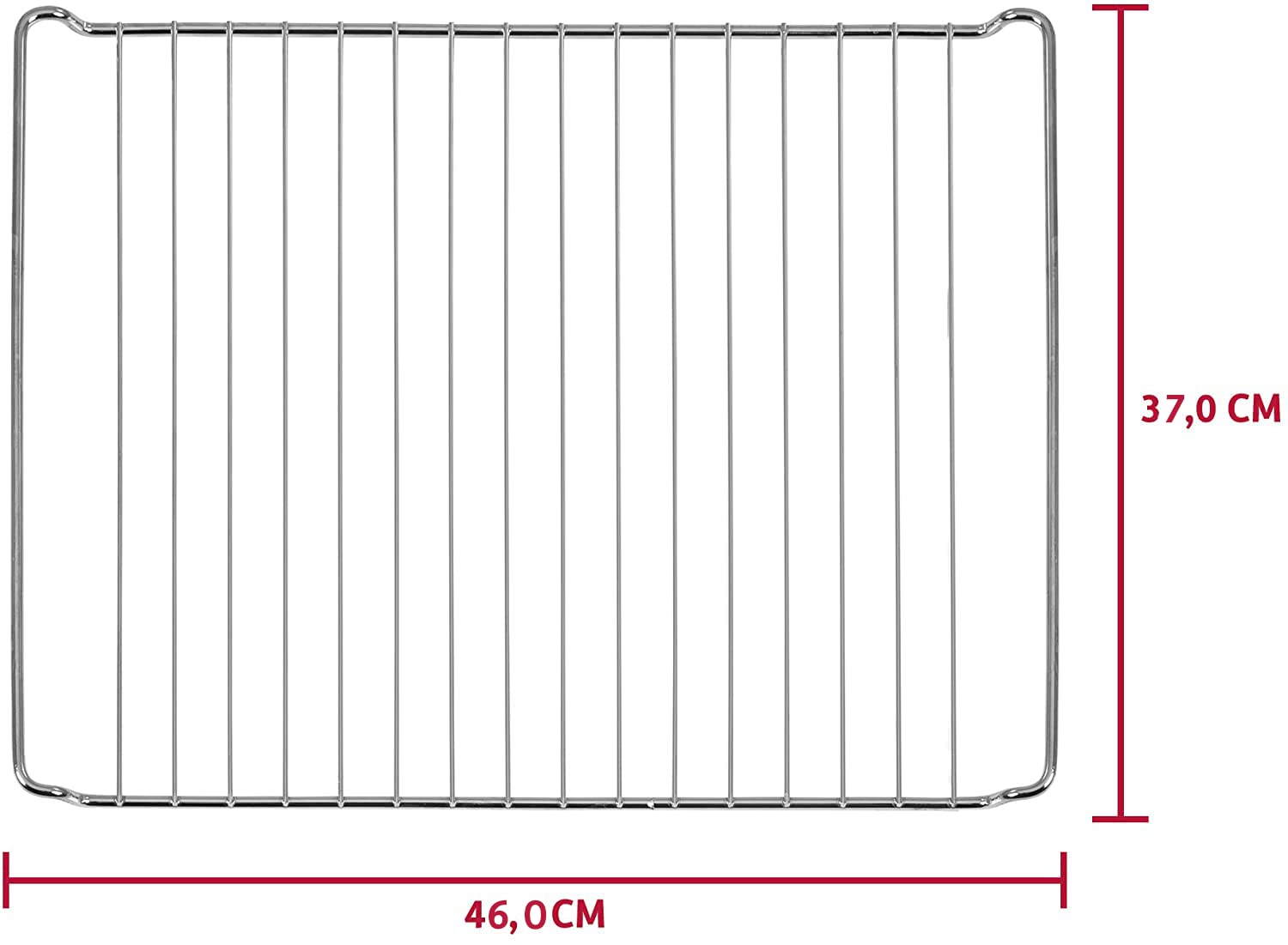 ICQN 460 x 370 mm Backofengitter für Backofenrost für Backofen 46x37 cm, Verchromt Grillrost, Ofengitter…