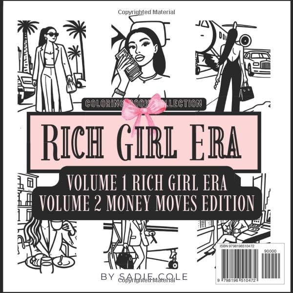 Rich Girl Era Vol. 2: Money Moves Edition: 25 Glamorous Wealth Affirmations, Boss Babe Doodles, Luxury Lifestyle Coloring Pages & Money Mindset Inspiration for Women image 3