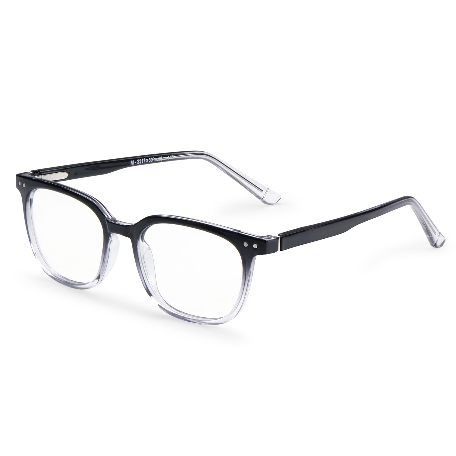 AEC Blue Light Blocking Glasses Zero Power Computer Glasses BlueRazr Lenses Lightweight Full Rim Square Eyeglasses for Men and Women | M2317-image-29