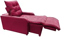 Poltrona Retratil e Reclinavel Com Rodape Regulavel Azera Vermelho
