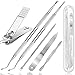 Premium 6PCS Ingrown Toenail Tools, Nail File and Lifter, Foot Nail Treatment Tools, Toe Nail Removal Clippers, Upgraded Stainless Steel, Professional Pedicure Kit, With Nail Cutter Trimmer
