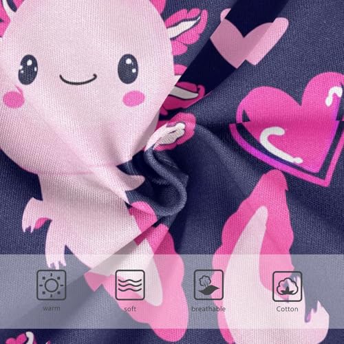 Cute Axolotls Hearts Pink Girls Underwear Toddlers 2t Cotton Panties for Girl Fun Kids Briefs Undies3