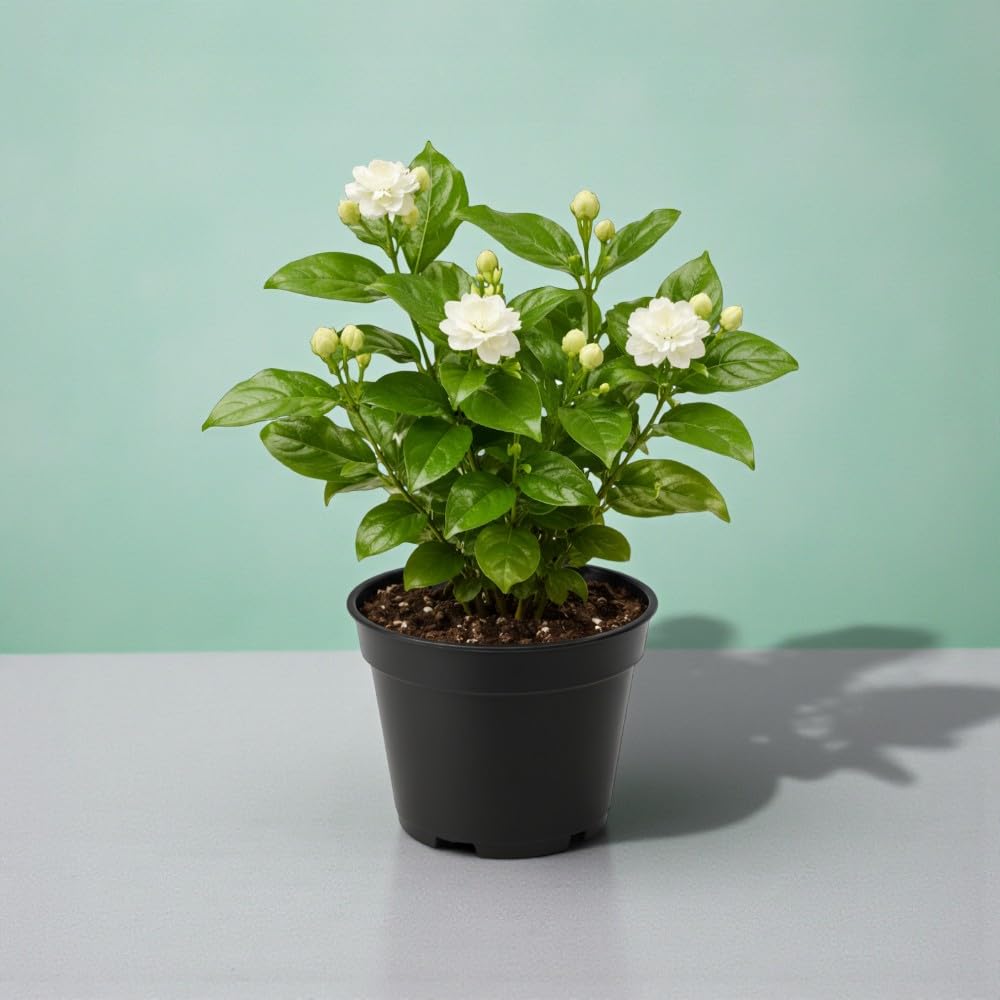 FARMERITY Charming Gronhus Live White Mogra/Jasminum sambac/Arabian Jasmine Flower Plant Evergreen Live Plant Bel Full (pack of 1)-image-16