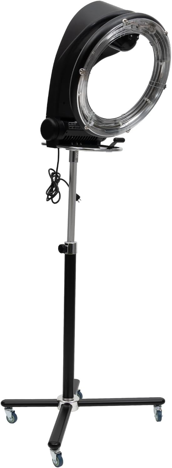 950W Orbiting Infrared Hair Dryer Adjustable Orbiting Hair Color Processor Dryer with Wheels 3 in 1 Floor Standing
