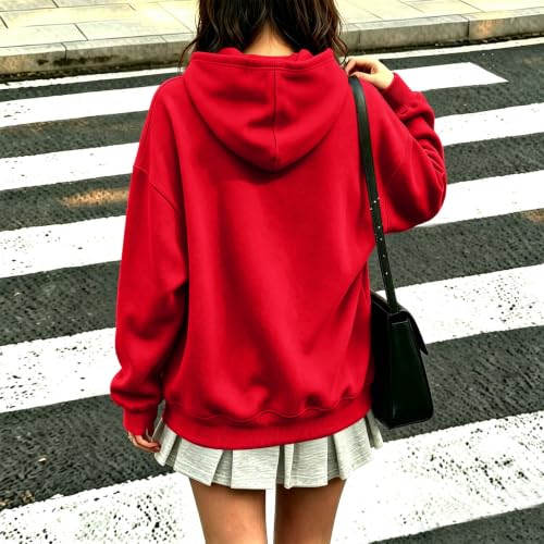 Zip Up Jackets for Women Orange Hoodie Zip Up Hoodie Long Sleeve Shirts | Long Sleeve Coats, Kangaroo Pocket, Holiday, Fall, Jackets, Soft Fabric, Vacation, Winter Going Out Travel Clothes - image 5