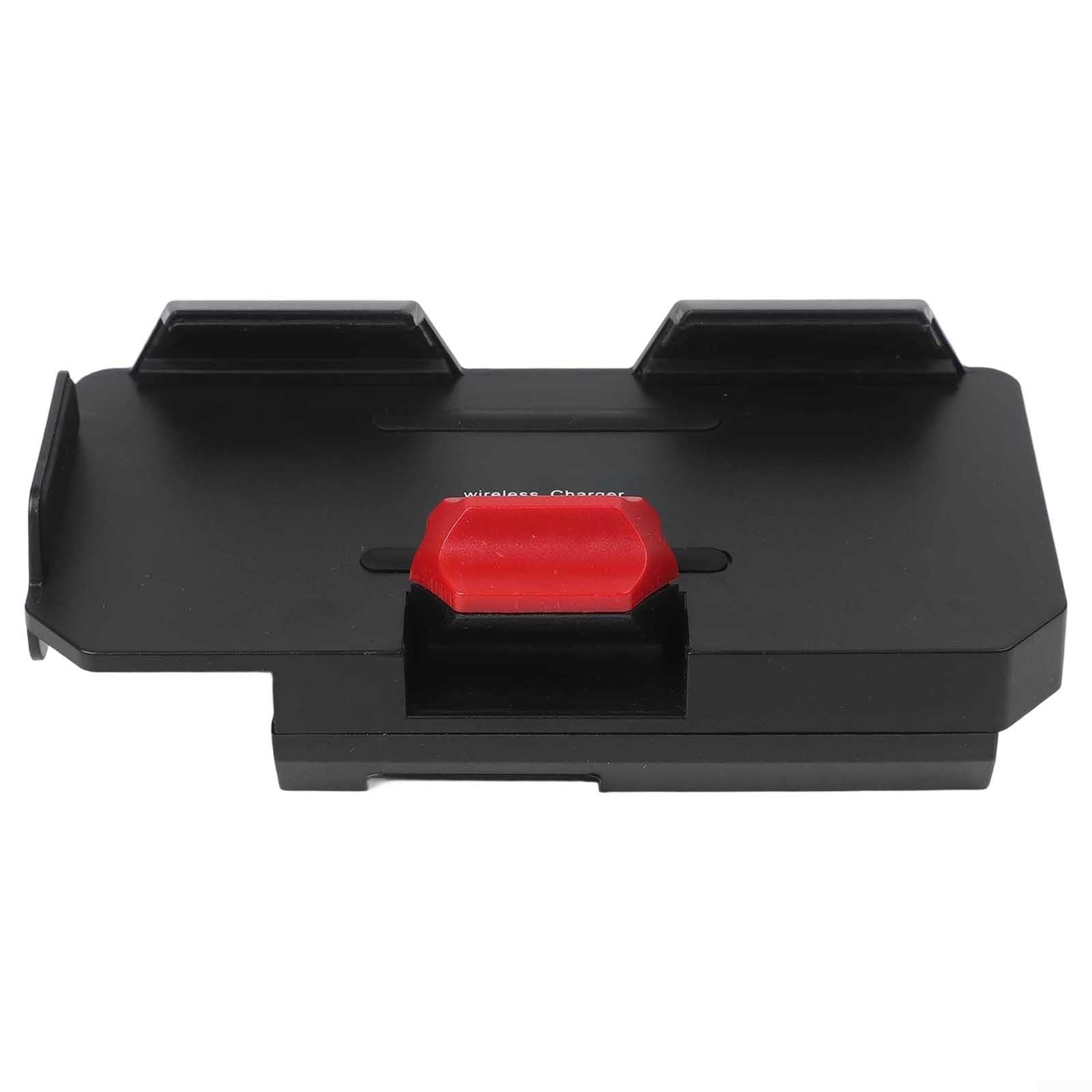 Supporto per telefono di ricarica wireless da 15 W per BMW R1200GS R1250GS R1300GS IPX6 impermeabile ABS PC navigatore stand doppia porta USB rosso funzionamento con una sola mano (logo