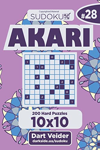 Sudoku Akari - 200 Hard Puzzles 10x10 (Volume 28)