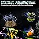10 Stück Aquarium Pflanzenhalter mit Saugnapf, Aquarium Deko aus Acryl Wasserpflanzentopf Lebendfutter Aquarium Zubehör für Wurm Feeder Boden Futterschale