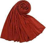 Premium Jersey Hijab Scarf Wrap Lightweight, Breathable, Solid Color Instant for Women