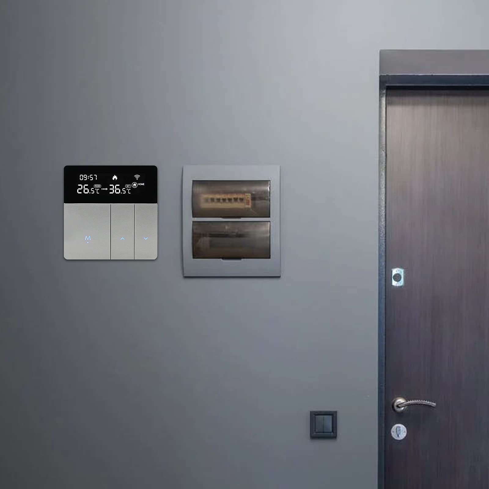 Thermostat Intelligent Wi-Fi Pour Chaudière - Écran Tactile Couleur 4.8" - Compatible Alexa Google Home - Programmable
