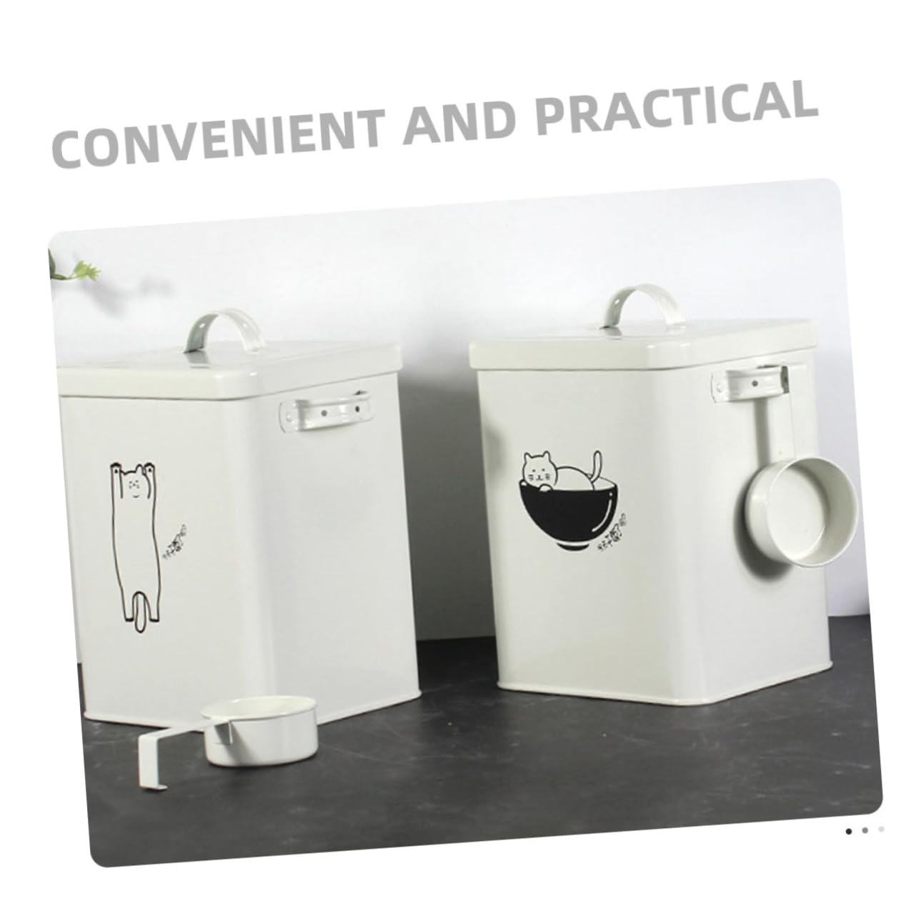 1 zestaw Pojemnik Karmę dla Zwierząt Domowych z Pokrywą Szczelny i Sztuka Łatwy Użyciu i Czyszczeniu Idealny Do Przechowywania Suchej i Przysmaków dla Psów i Kotów