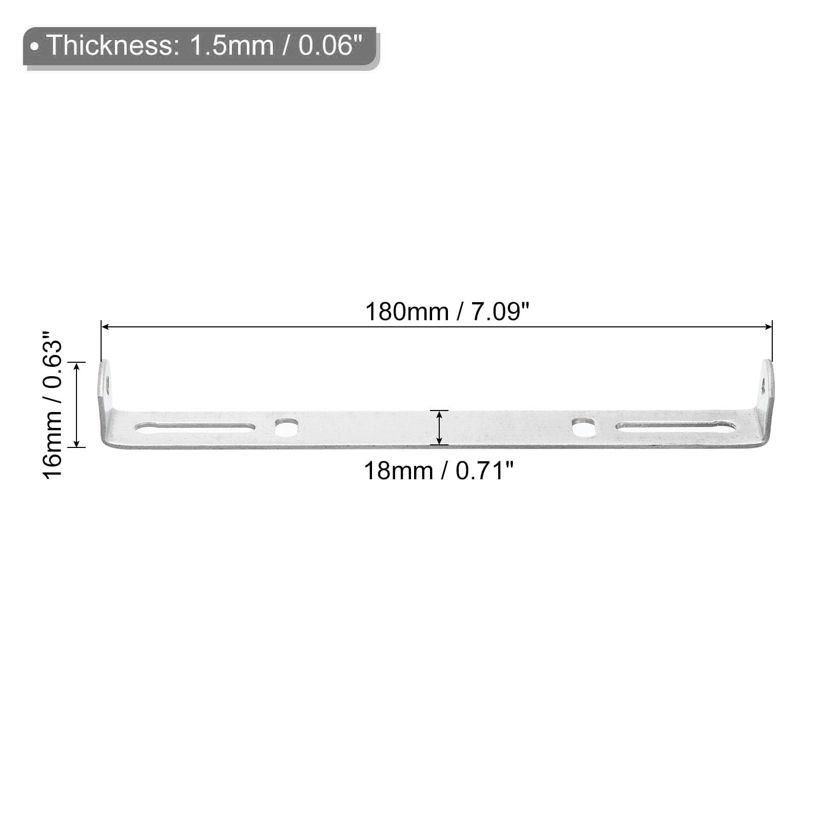 TOP-VIGOR 2Sets Light Fixture Ceiling Bracket, 180x18x16mm Ceiling Light Plate Kit - Image 2