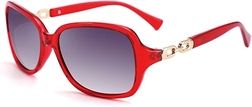 FEISEDY - Gafas de sol cuadradas con lentes polarizados estilo vintage para mujer, UV400, para viajes, conducción y moda, B2526