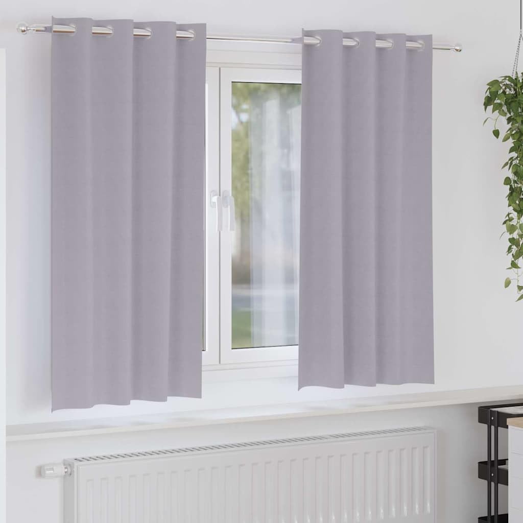 Rideaux occultants pour salon et chambre gris métal créateurs d'ambiance