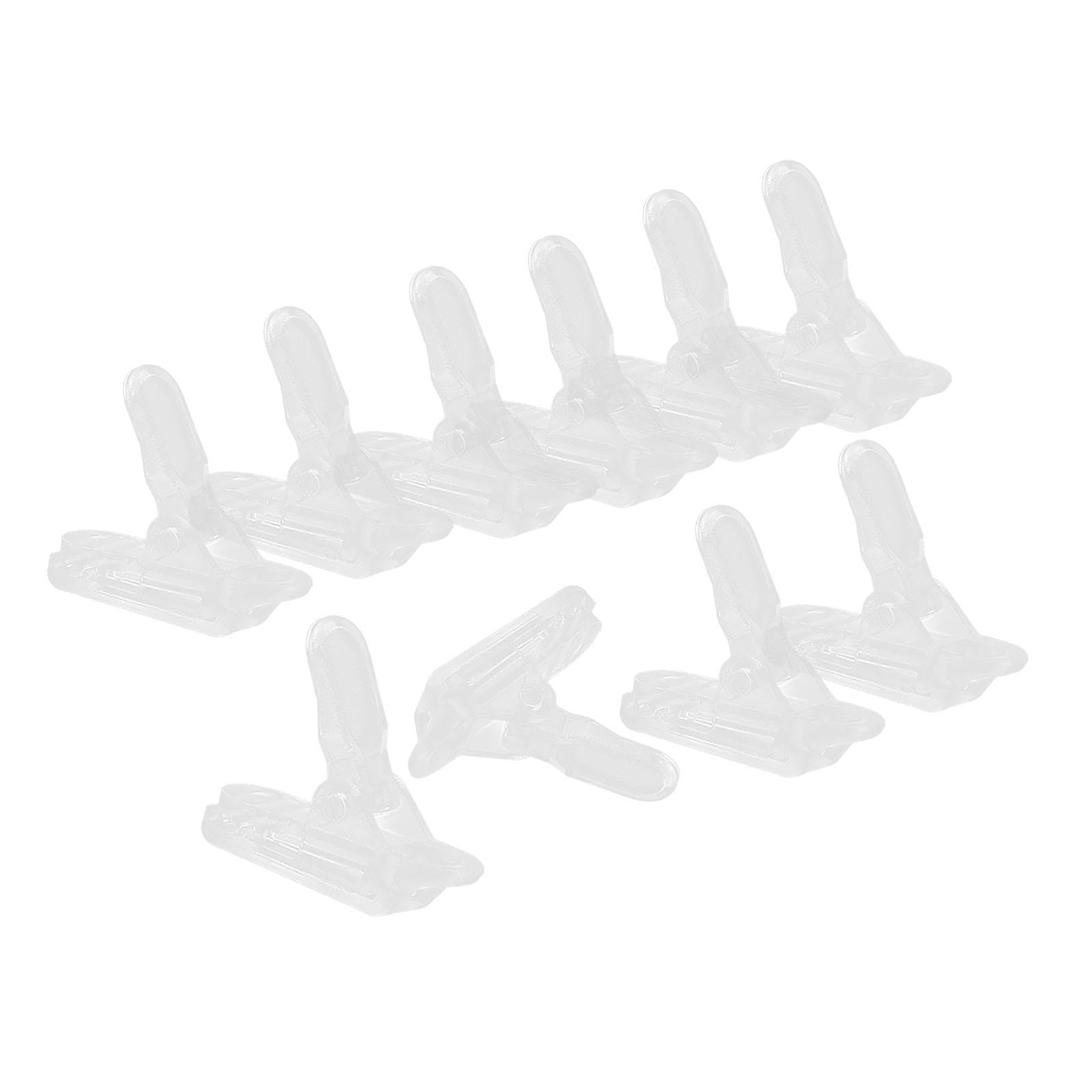 10Pcs Tarp Awning Clips Reusable for Camping Car Covers Swimming Pool Covers clear