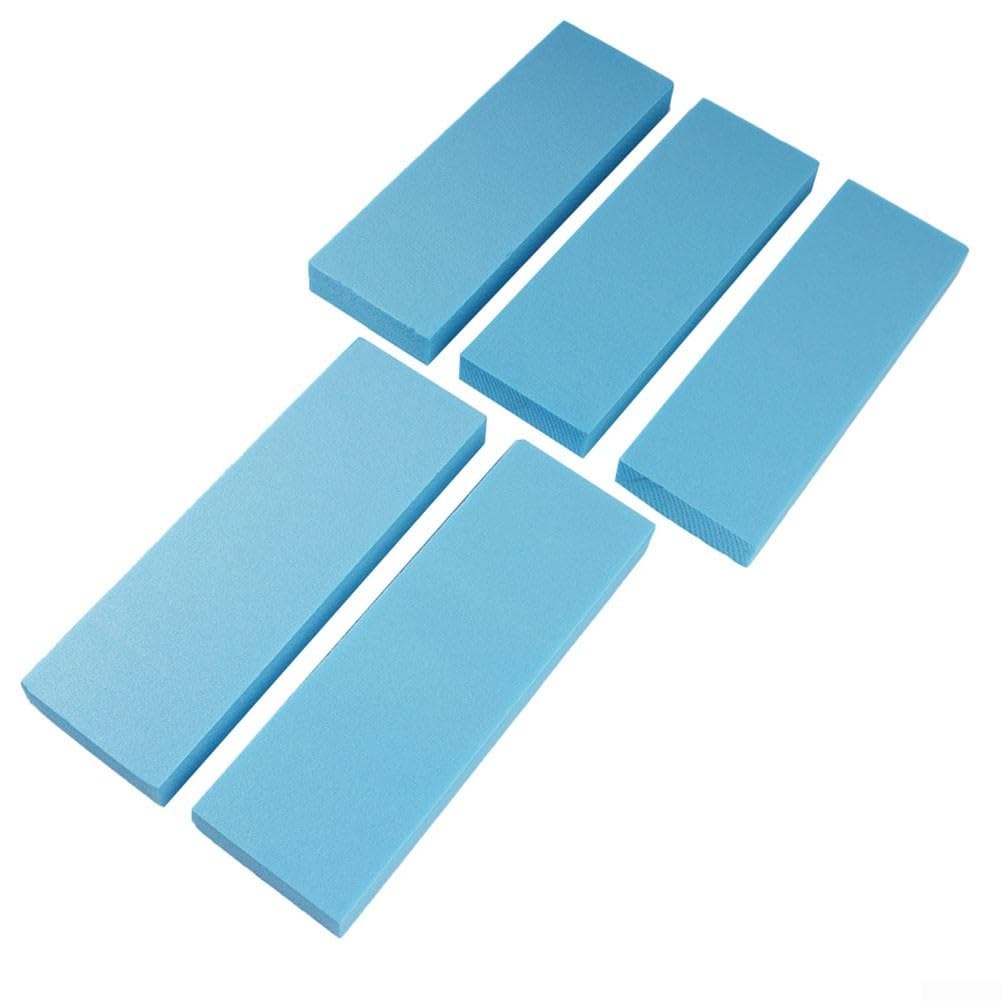 Juego de 5 tableros de espuma azul de 30 x 10 x 3 cm para manualidades, construcción de modelos y bases de diorama, losas de espuma fáciles de cortar para proyectos escolares, exhibiciones de