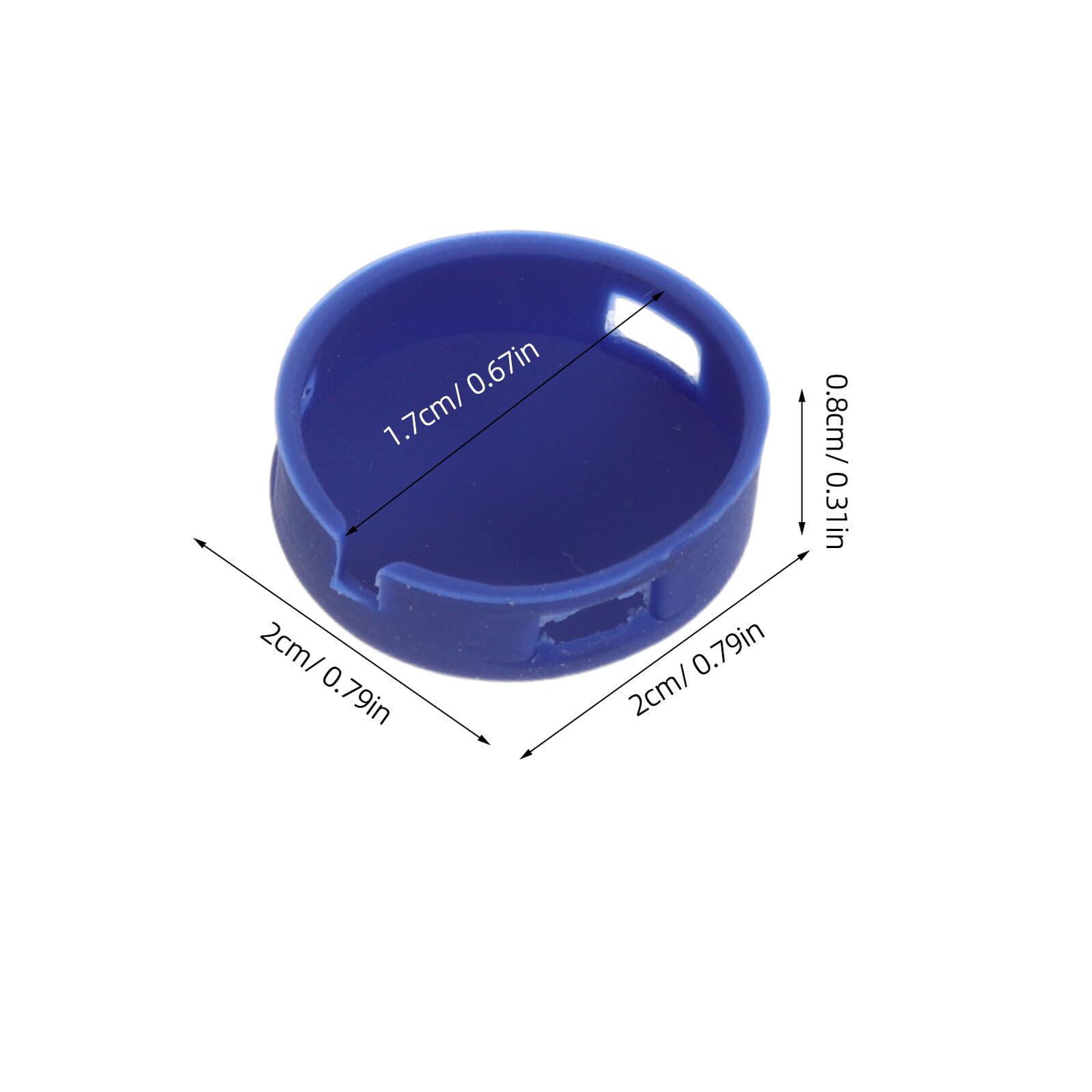 Bouton de Sonnette en Silicone Bleu, Remplacement 4 Pièces