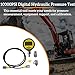 10000PSI Hydraulic Pressure Test Kit - Digital Pressure Gauge with 1.6m Hose & 2 Couplings, 1/4