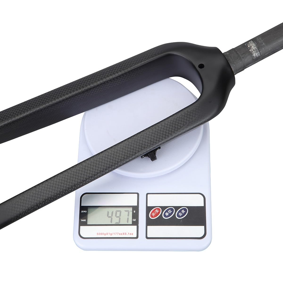 26" 27.5" 29" Fourche Rigide De Vélos De Montagne Fourche De Vélos en Carbone 1-1/8'' Tube Droit Fourche Avant VTT De Frein À Disque Libération Rapide 9 * 100mm QR