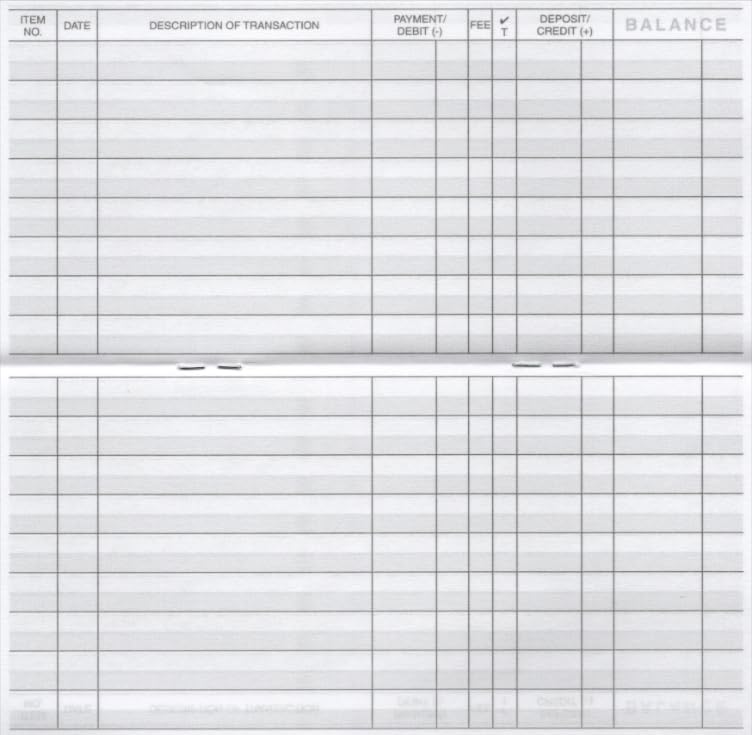 Large Print Checkbook Register – 3 Pack, Easy To Read & Write, Perfect ...