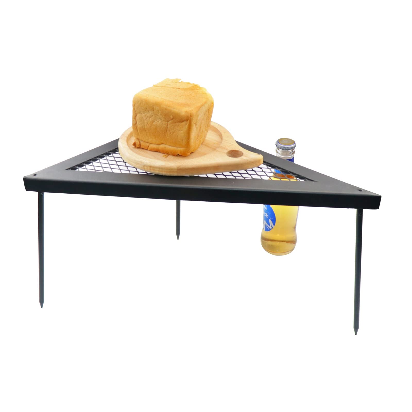 Griglia Griglia Piatto Per Friggere Fuoco Da Campo Barbecue Pieghevole Griglia Da Campeggio All'aperto Griglia Da Spiaggia Picnic Giardino Carne Cibo Cucina Tavolino (Color : Black, Size : 32x24x22cm)