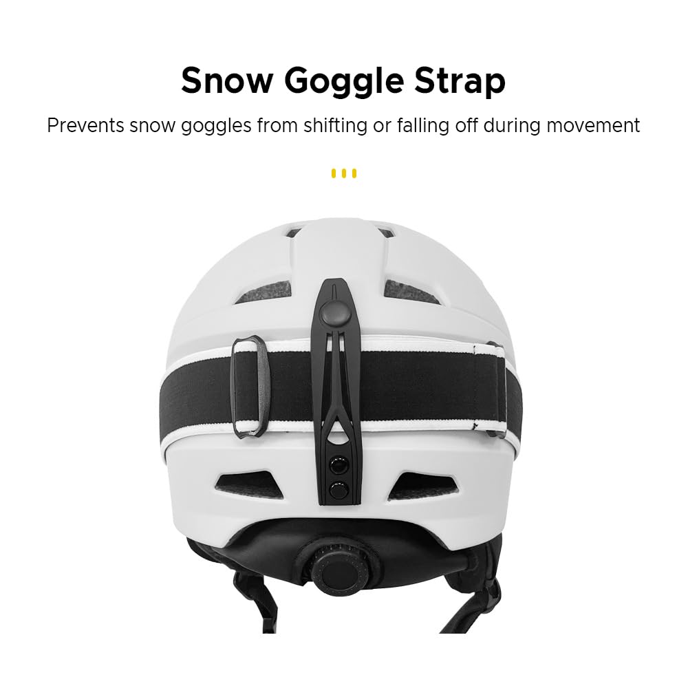 Casco da Sci Caldo Integrato Casco da Snowboard Leggero e Confortevole Regolabile