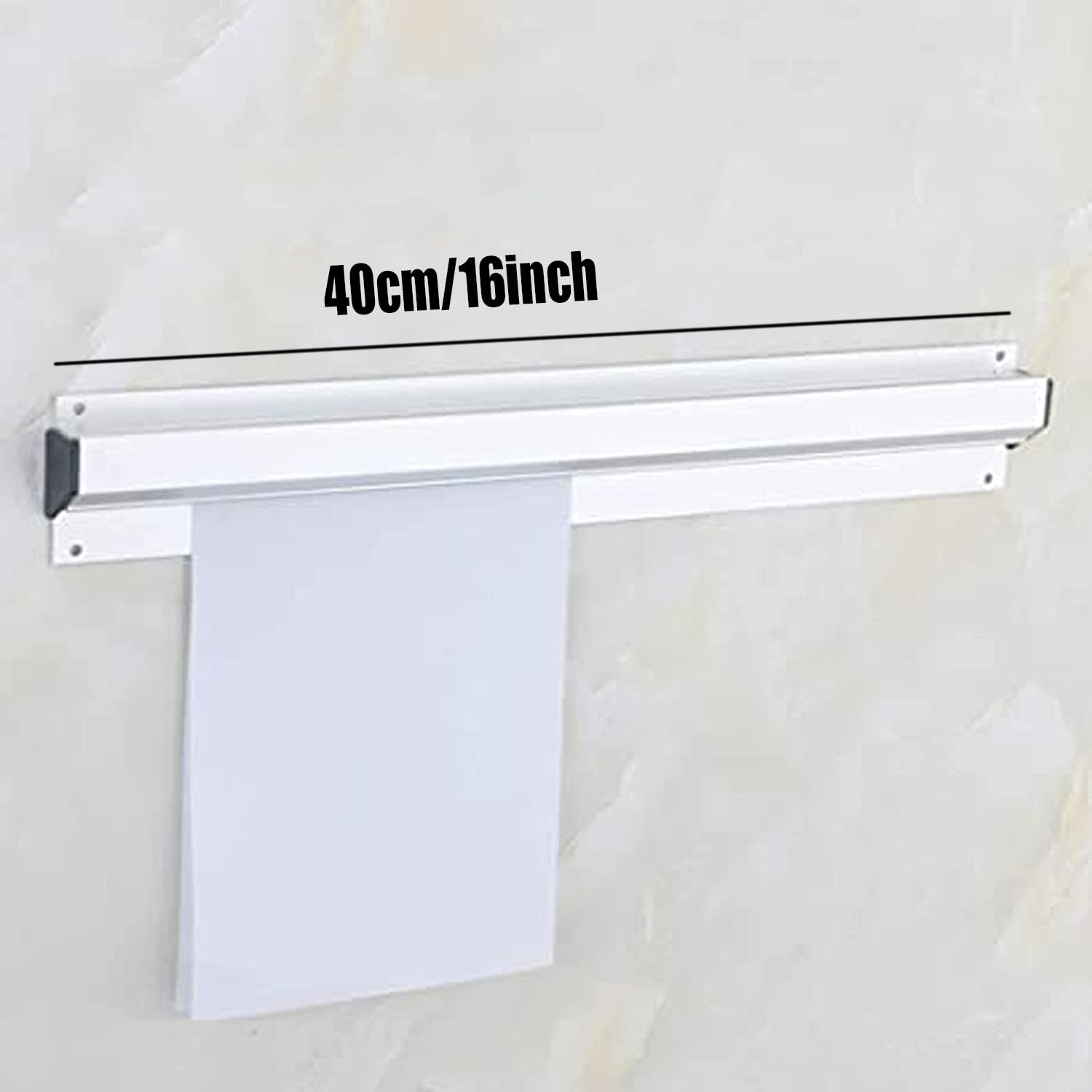 40CM Porte Bons de Commande à Billes en Alliage d'Aluminium Antirouille Support Bon de Commande Restaurant Installation Murale pour Reçus, Chèques, Tab Grabber