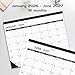 Desk Calendar 2026(January 2026 - June 2027)，2026 Desk Calendar Large 22 x17，2026 Calendar,Classic Black,Large Calendar 2026-2027 with Plastic Cover