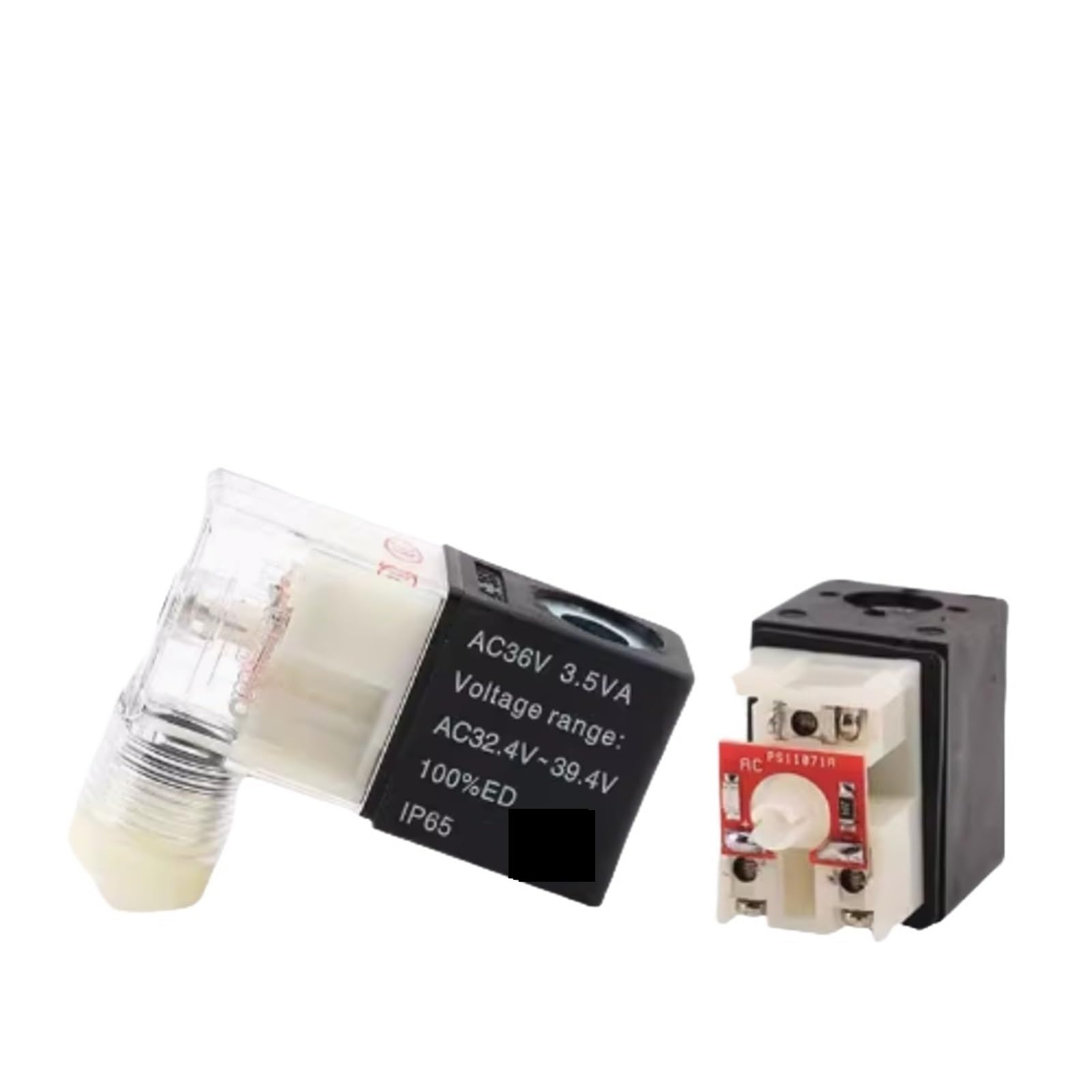 1pcs Electromagnetic Valve AC220V Coil 4V210-08 Valve Head 4V310 Pure Copper 4v410 with Light DC24V 12V 3V4V