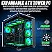 Panorama RTX 5090 Gaming Desktop PC - AMD Ryzen 9 9900X, 96GB DDR5 5600 RAM, 2x2TB NVMe Gen4 SSD, WiFi 6E + BT 5.4, HDMI, RJ45, Windows 11 Pro - Best 2025 RGB Prebuilt Tower Computer for Gamers