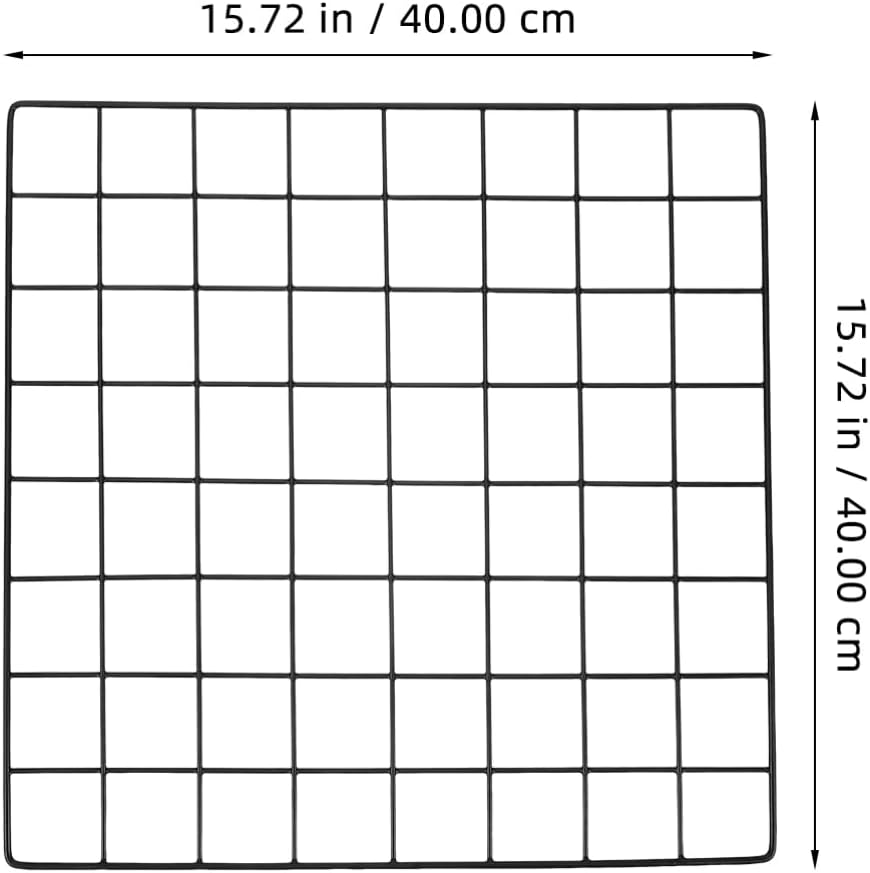 3pcs Wire Grid Photo Display Panels Sturdy Mesh Wall for Photo Organization Elegant Dorm Bedroom Easy Wall Installation