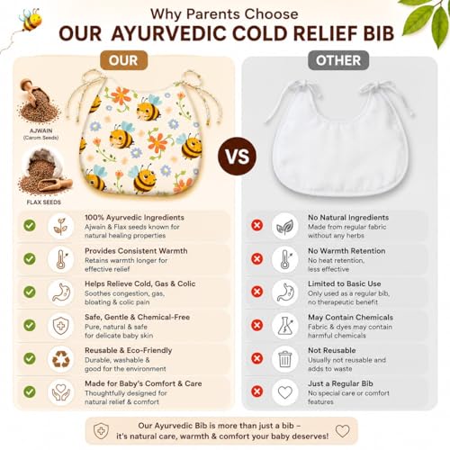 Image of Novo Baby Baby Bib for Cold and Colic Relief for infant,baby,newborn,ayurvedic bib